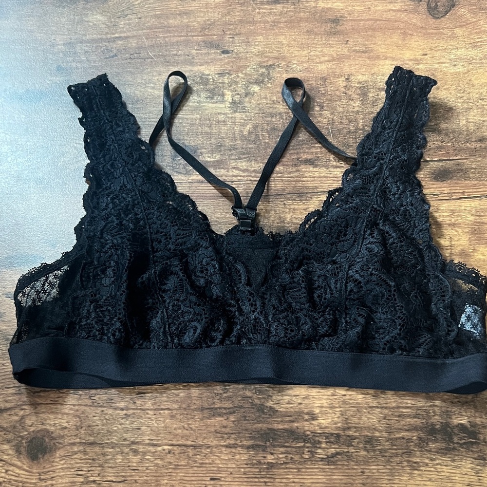 Altar'd State Black Lace Bralette